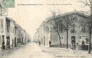 38 Isere / CPA FRANCE 38 "Le Péage du Roussillon, place des Arts et grande rue"