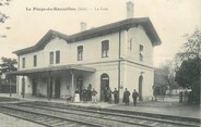 38 Isere / CPA FRANCE 38 "Le Péage du Roussillon, la gare "