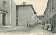 38 Isere / CPA FRANCE 38 "Les Roches de Condrieu, place et rue de l'église"