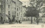 48 Lozere .CPA FRANCE  48 " Langogne, La Place de l'Eglise"