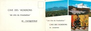 84 Vaucluse / CPSM FRANCE 84 "Vacqueyras, cave des Vignerons" / LIVRET