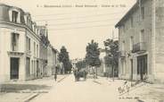 42 Loire .CPA FRANCE 42 "Montrond les Bains, Route nationale entrée de la ville"