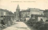 42 Loire .CPA FRANCE 42 "La Pacaudière, Ruines du Château de Villozon"