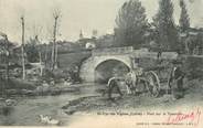 42 Loire .CPA  FRANCE 42 " Saint Cyr les Vignes, Pont sur la Torenche"