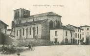 42 Loire .CPA  FRANCE 42 " Saint Julien la Vêtre, Place de l'église"