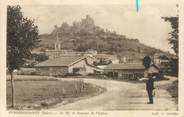 42 Loire .CPA  FRANCE 42 " Saint Romain le Puy, Le Pic et Quartier de l'Eglise"