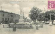 42 Loire .CPA  FRANCE 42 " Saint Just la Pendue, Place de la Chapelle et monument aux morts"