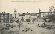 42 Loire .CPA  FRANCE 42 " Saint Jodard, La place l'église et le séminaire"