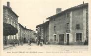 42 Loire .CPA FRANCE 42 "St Martin Lestra, Route de Lyon "