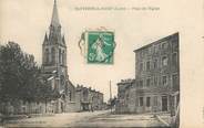 42 Loire .CPA FRANCE 42 "St Pierre de Boeuf, Place de l'église"