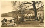 42 Loire .CPA FRANCE 42 "St Pierre de Boeuf, Le bac  à traille et l'arbre de la liberté