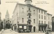 07 Ardeche .CPA  FRANCE 07 "Bourg St Andéol, Place du marché, ancienne tour et l'église"