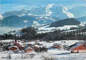 74 Haute Savoie .CPSM   FRANCE 74 "Cordon, Vue générale et le Mont Blanc"