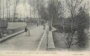 37 Indre Et Loire .CPA FRANCE 37 "Artannes, Le Pont sur l'Indre et l'Avenue des Platanes"