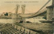 42 Loire .CPA FRANCE 42 " Andrézieux, Le pont, inondations du 16 octobre 1907"