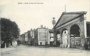 42 Loire .CPA FRANCE 42 " Boen, Halle et rue de Clermont"