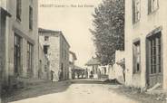 42 Loire .CPA FRANCE 42 " Croizet, Rue des écoles"