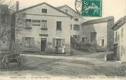 42 Loire .CPA FRANCE 42 "Crozet, Un coin de la place"