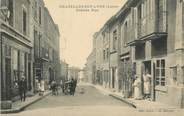 42 Loire .CPA FRANCE 42 "Chazelles sur Lyon, Grande rue"