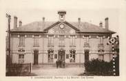 72 Sarthe .CPA FRANCE 72 "Coudrecieux, La mairie, les écoles"