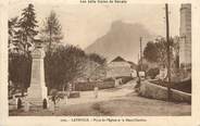 74 Haute Savoie .CPA  FRANCE 74 "Lathuile, Place de l'église et le Mont Charbon"