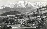 74 Haute Savoie .CPSM  FRANCE 74 "Cordon, Vue générale et le Mont Blanc"