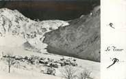 74 Haute Savoie .CPSM FRANCE 74 "Le Tour, Le village, le glacier vus de la piste des Posettes"