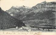 74 Haute Savoie .CPA FRANCE 74 "Servoz, Gare et Village"