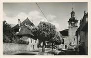 74 Haute Savoie .CPSM FRANCE 74 "Menthon St Bernard, Place de l'église"