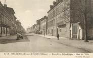 69 RhÔne .CPA FRANCE 69 " Belleville sur Saone, Rue de la République"