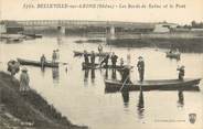 69 RhÔne .CPA FRANCE 69 " Belleville sur Saone, Les bords de la Saône et le pont"