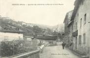 69 RhÔne .CPA FRANCE 69 " Courzieu, Quartier des Hôtellerie et Rue de la Croix Rousse"