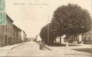 69 RhÔne .CPA  FRANCE 69 " Cercié, Place et Route de Belleville"