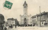 69 RhÔne .CPA  FRANCE 69 " Chaponost, L'église et la Place, sortie de messe"