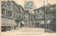 69 RhÔne  .CPA FRANCE 69 "Charbonnières les Bains, La grande rue des eaux"