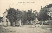 69 RhÔne .CPA FRANCE 69 "Lucenay, L'église et la place"