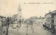 69 RhÔne .CPA  FRANCE 69 " Lentilly, La place et l'église"