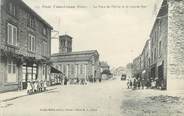 69 RhÔne .CPA FRANCE 69 " Pont Trambouze, La place de l'église et la grande rue"