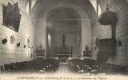 37 Indre Et Loire .CPA  FRANCE 37 "Chanceaux sur Choisille, Intérieur de l'église"