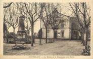 34 Herault .CPA  FRANCE 34 " Montblanc, La Mairie et le Monument aux Morts"