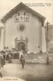 73 Savoie . CPA FRANCE  73 " Valloire, l'église et sortie de la messe"