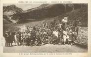 73 Savoie . CPA FRANCE  73 "Route du Galibier, Un groupe de congressistes sur la route 09 août 1926"