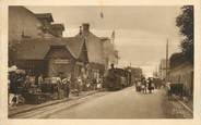 14 Calvado .CPA FRANCE 14 "Lion sur Mer, La gare et le train"/ GARE