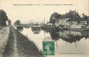 21 Cote D'or .CPA   FRANCE 21 "Pouilly en Auxois, Le bassin du canal de Bourgogne" / PENICHE