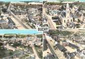 76 Seine Maritime  CPSM FRANCE 76 " Buchy, la mairie et la rte de Forges les Eaux"