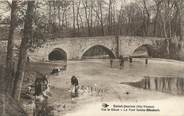 87 Haute Vienne .CPA FRANCE 87 "St Junien, Le pont St Elisabeth sur la Glane" / LAVEUSE