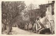 84 Vaucluse .CPA FRANCE 84 " Châteauneuf de Gadagne, Le cours, escalier de la Mairie"