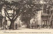 84 Vaucluse .CPA  FRANCE 84 "Sorgues, Fontaine place de la République et rue des Remparts"