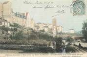 77 Seine Et Marne .CPA FRANCE 77 "Château Landon, Vue prise au bord du Fusain, la ville forte et la tour St Thugal"