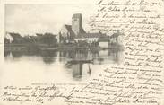 89 Yonne .CPA  FRANCE 89 " Monéteau, Les bords de l'Yonne, l'église"